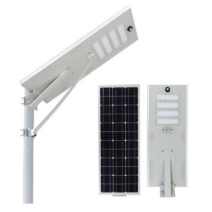 Long Life Span Aluminum Solar LED Street Light With Remote Control Light Control